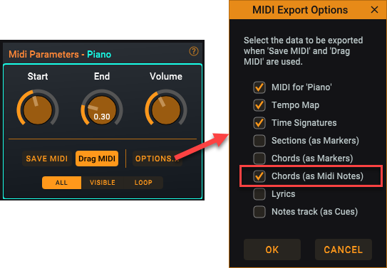 Midi Export