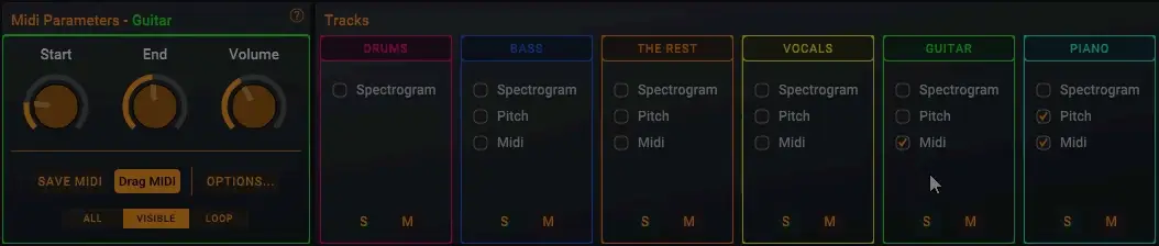 Changing Active Track