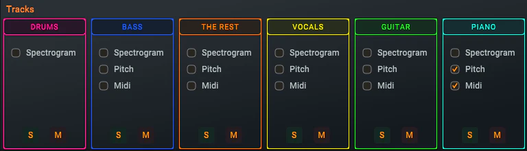 Pitch and Midi layers