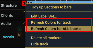 Refresh menu