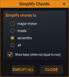 Simplify Chords